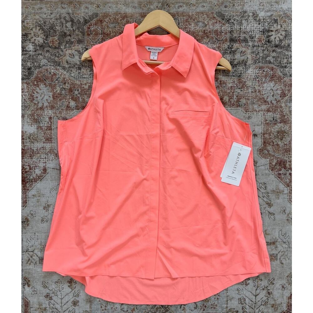 Athleta Levitate Urbanite II Tank Womens Size 1X Pink